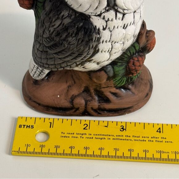 Vintage Hand-painted Ceramic Owl Figurine - Picture 7 of 9
